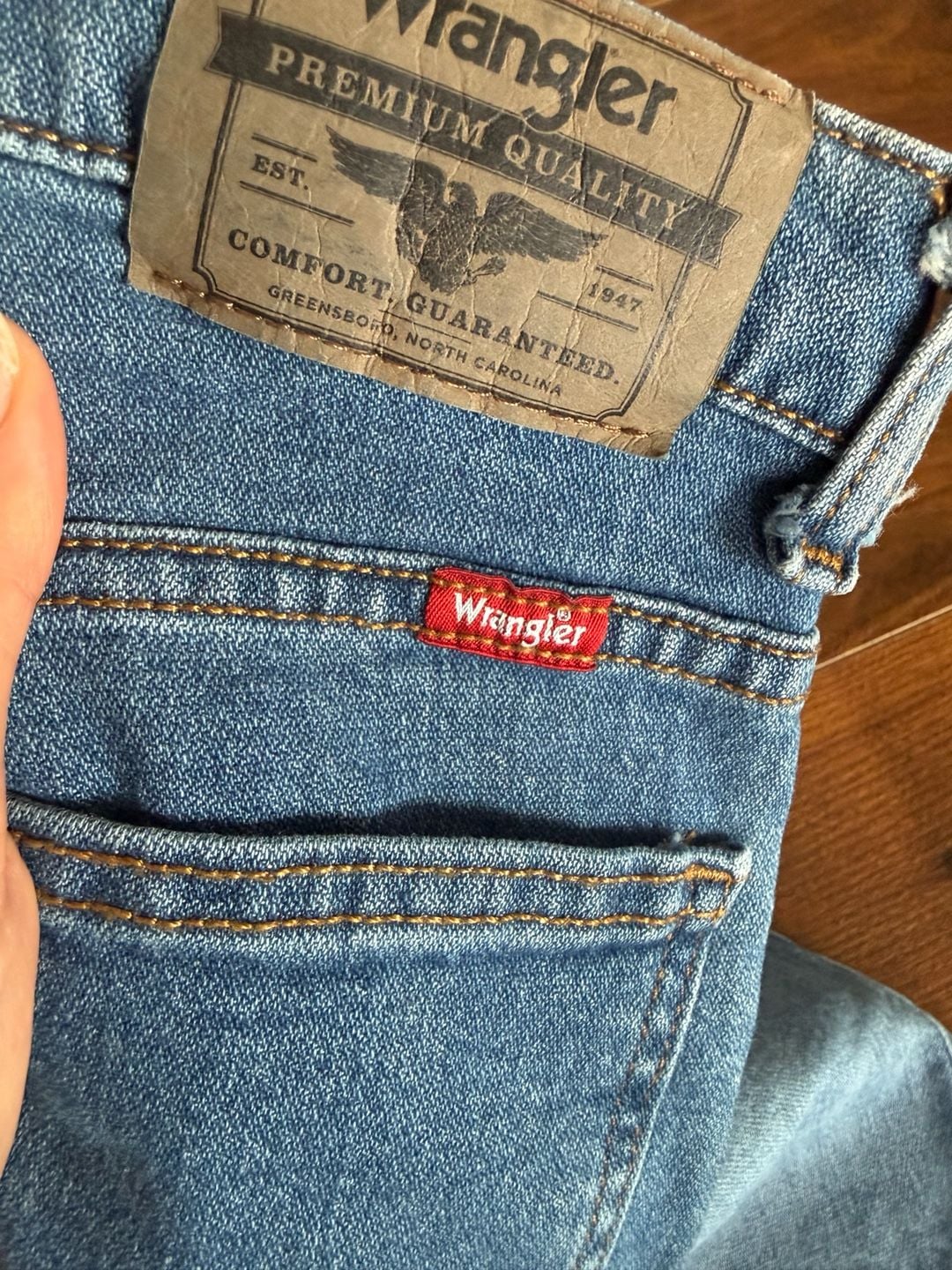 Wrangler Five Star Straight Jeans Size 10 Regular Blue Denim 5