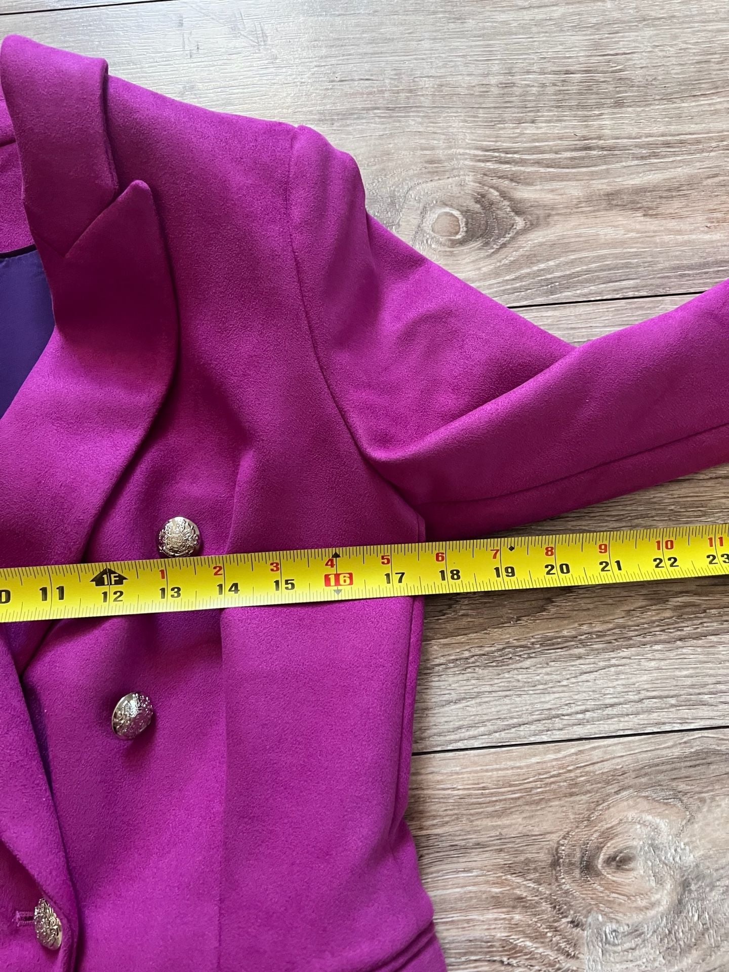White House Black Market Ultra Suede Studio Blazer Size 6 Fuchsia Pink 11