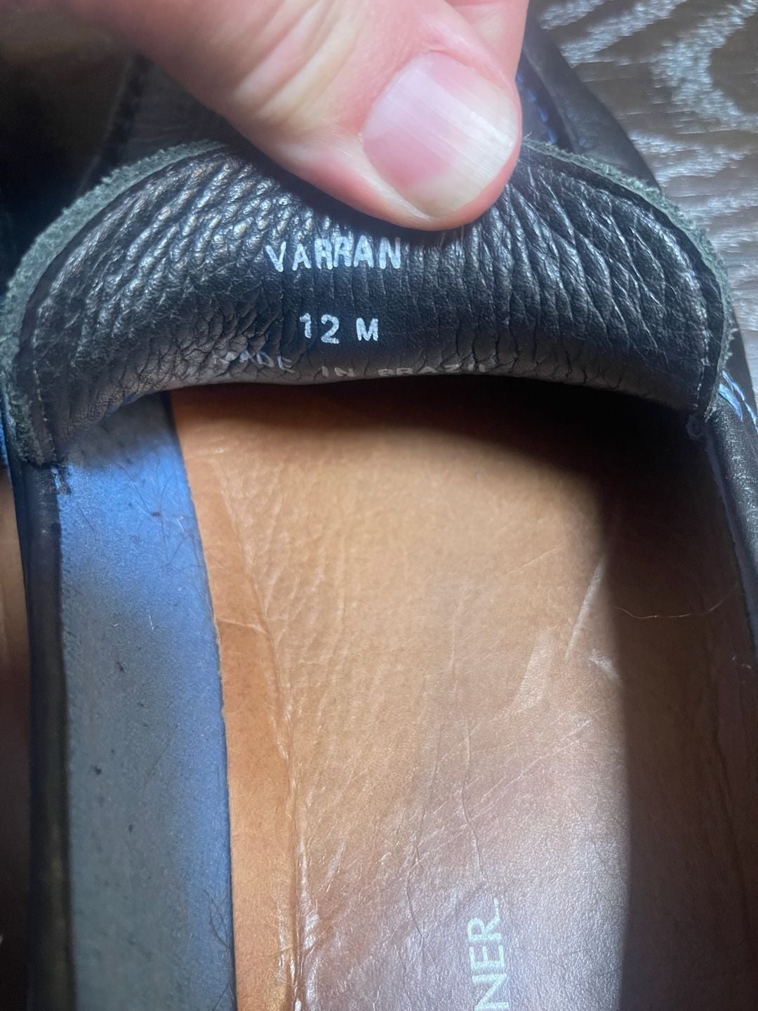 Donald J Pliner Varran Loafer Size 12M Black Leather Driving Shoes 3