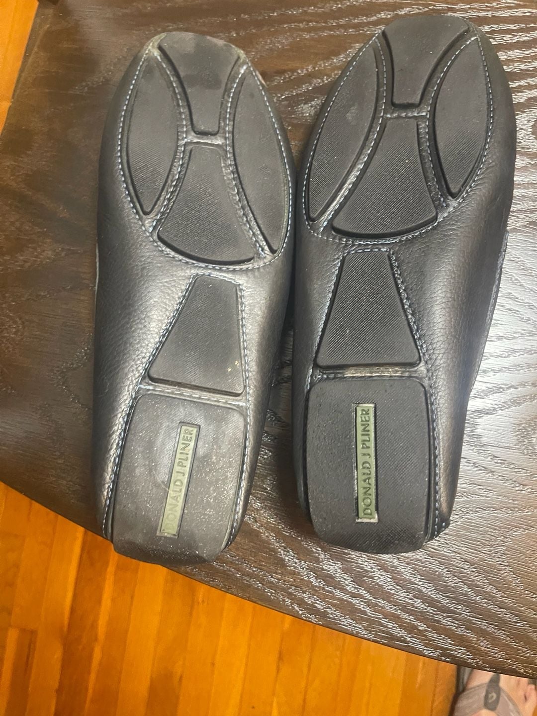 Donald J Pliner Varran Loafer Size 12M Black Leather Driving Shoes 5