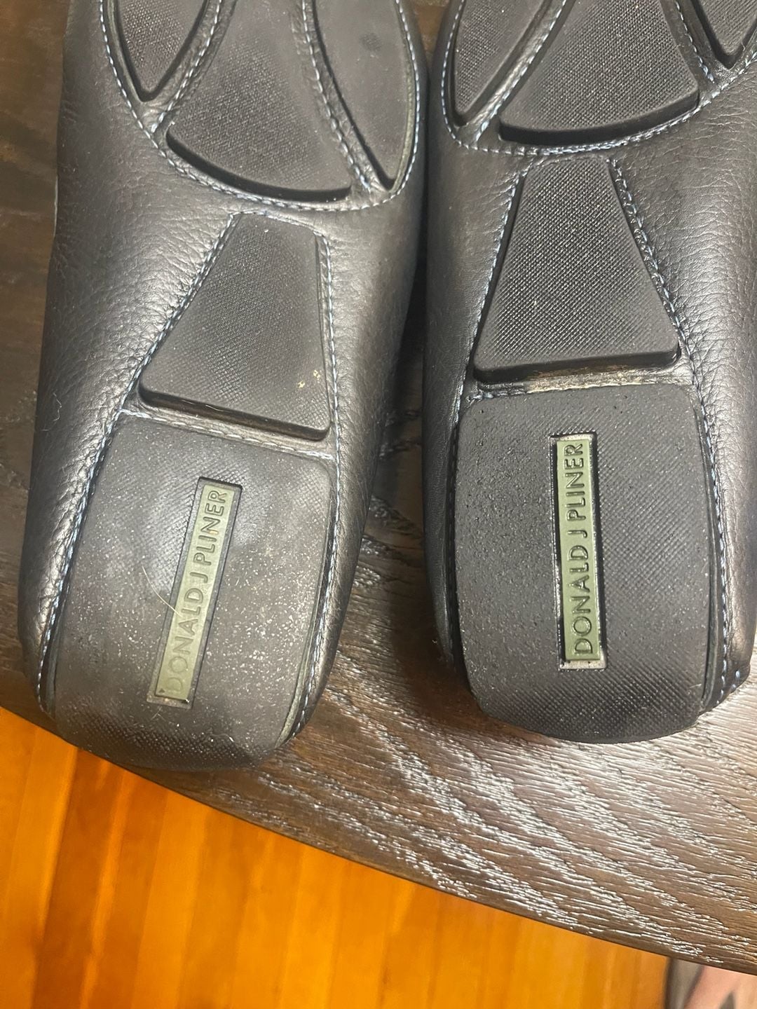 Donald J Pliner Varran Loafer Size 12M Black Leather Driving Shoes 6