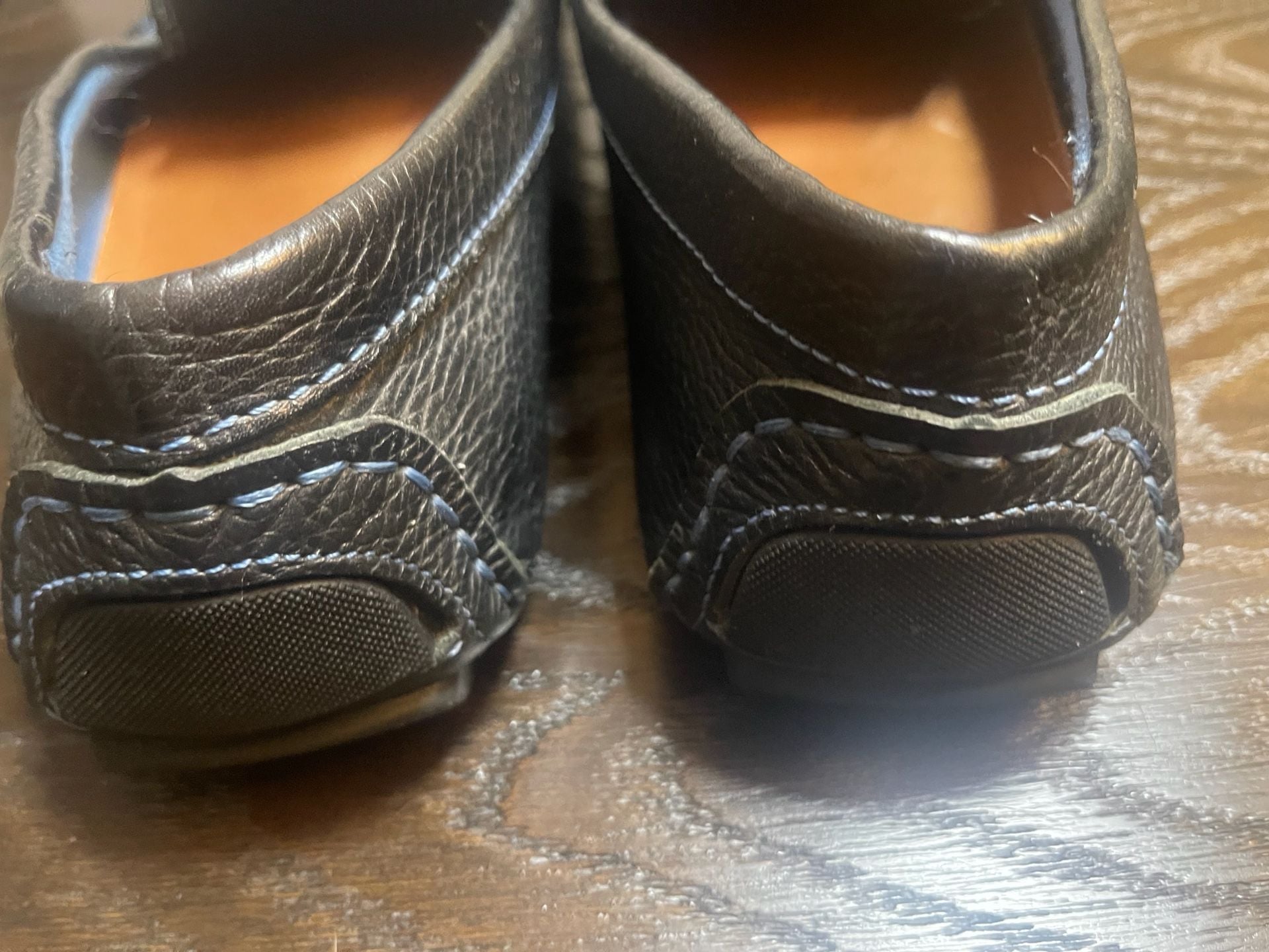 Donald J Pliner Varran Loafer Size 12M Black Leather Driving Shoes 7