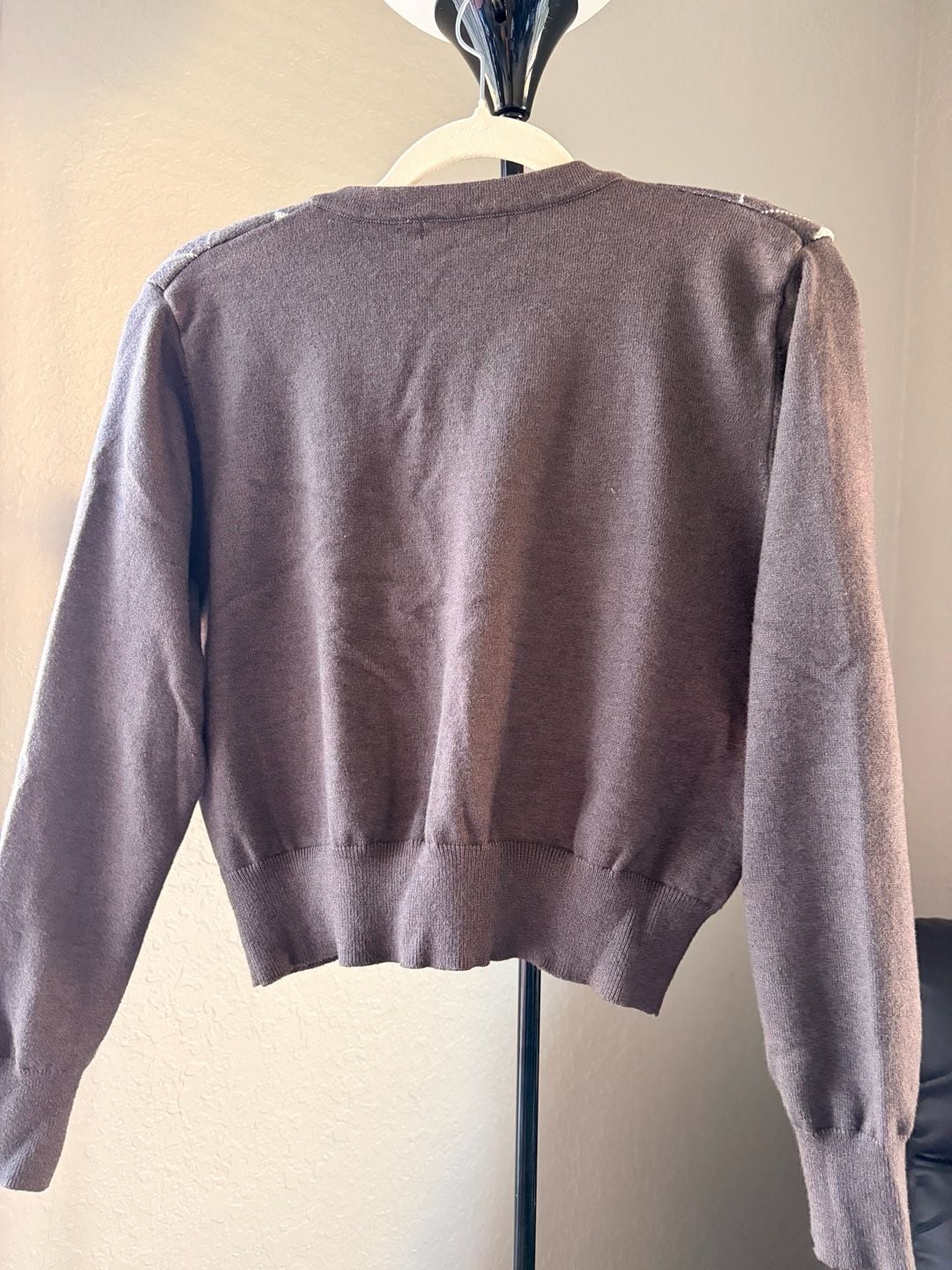 Shein Argyle Cardigan Size L Multi 4