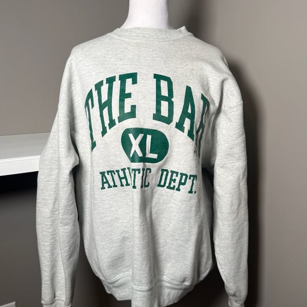 Vintage Fruit of the Loom Athletic Dept Sweatshirt Grey USA