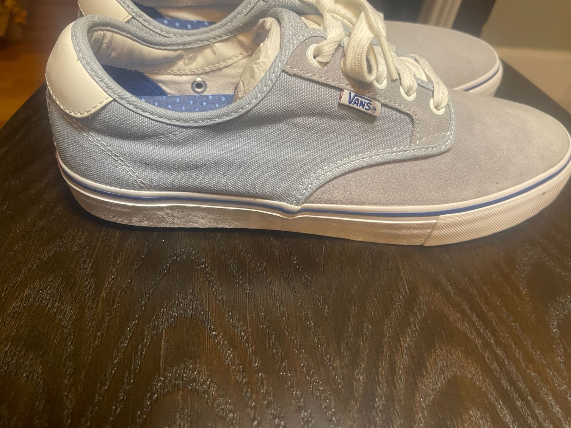 Vans Chima Ferguson Pro Shoes Blue White Canvas Suede 7