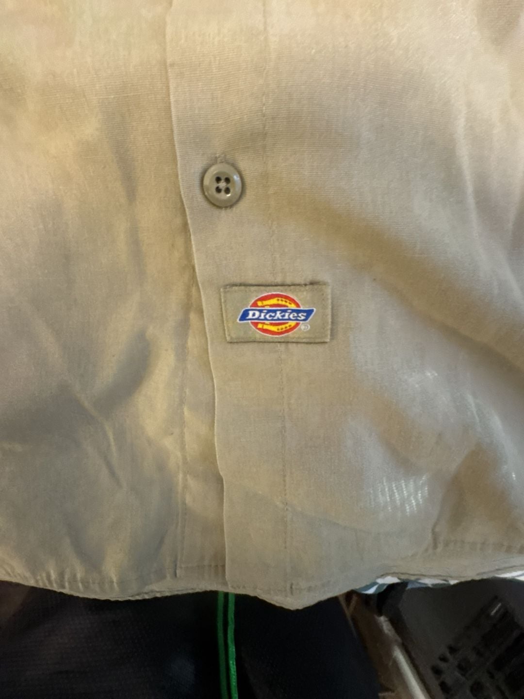 Dickies Short Sleeve Work Shirt Size 2XL-RG Tan Button Up 4