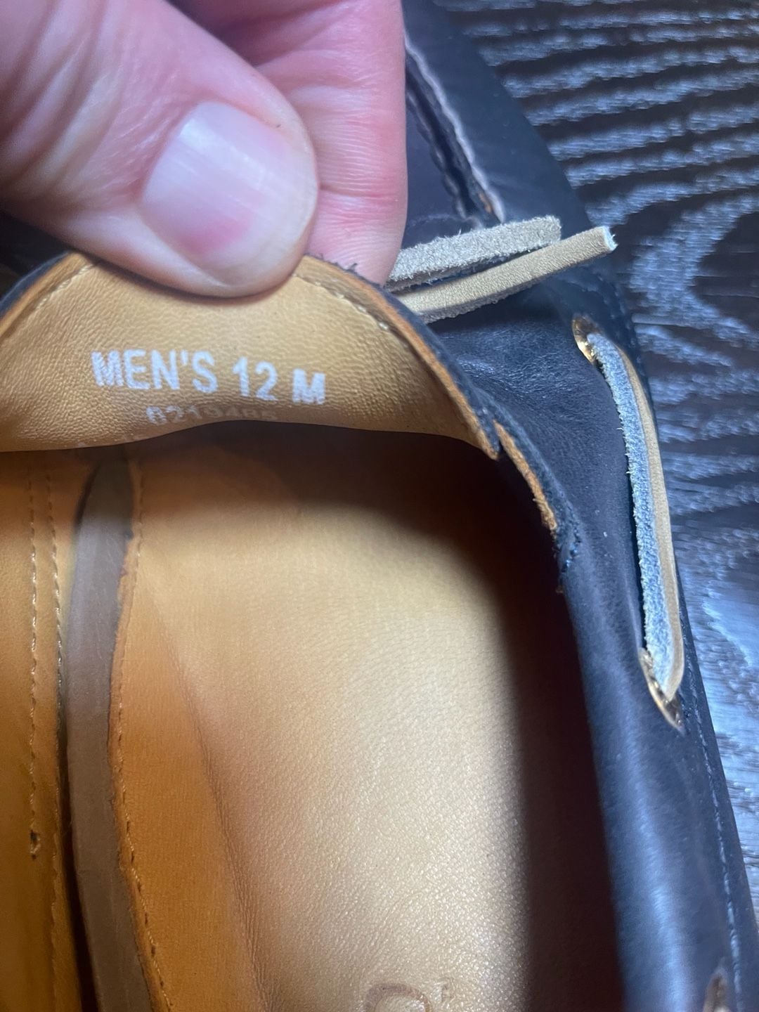 Sperry Gold Cup Authentic Original 2-Eye Boat Shoe Size 12 M Navy Leather 5