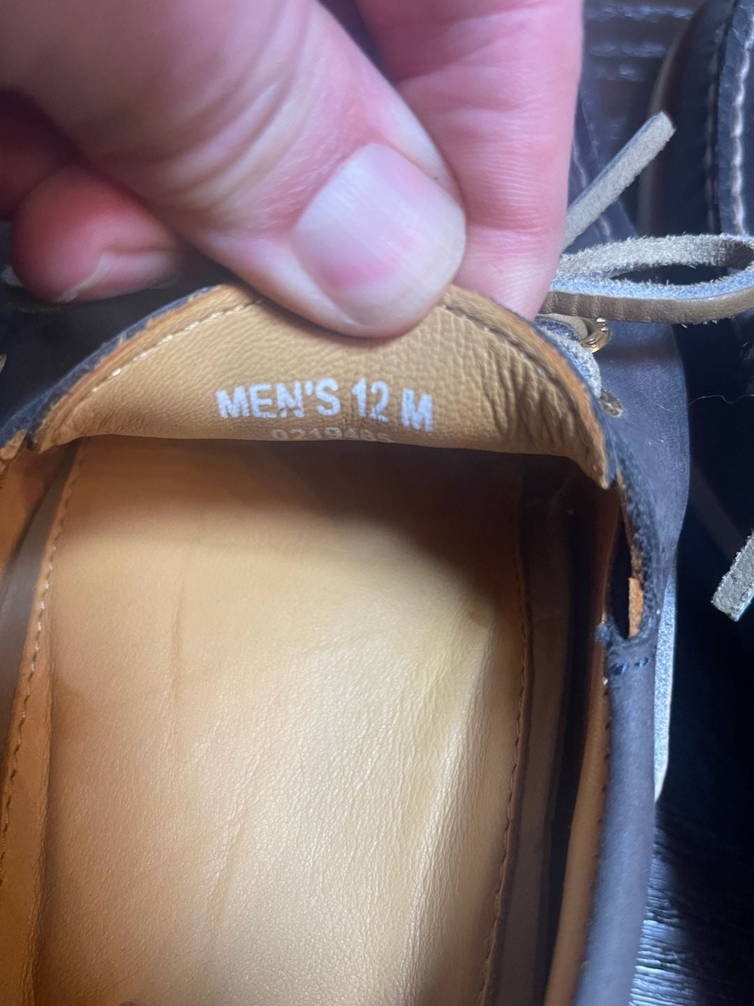 Sperry Gold Cup Authentic Original 2-Eye Boat Shoe Size 12 M Navy Leather 6