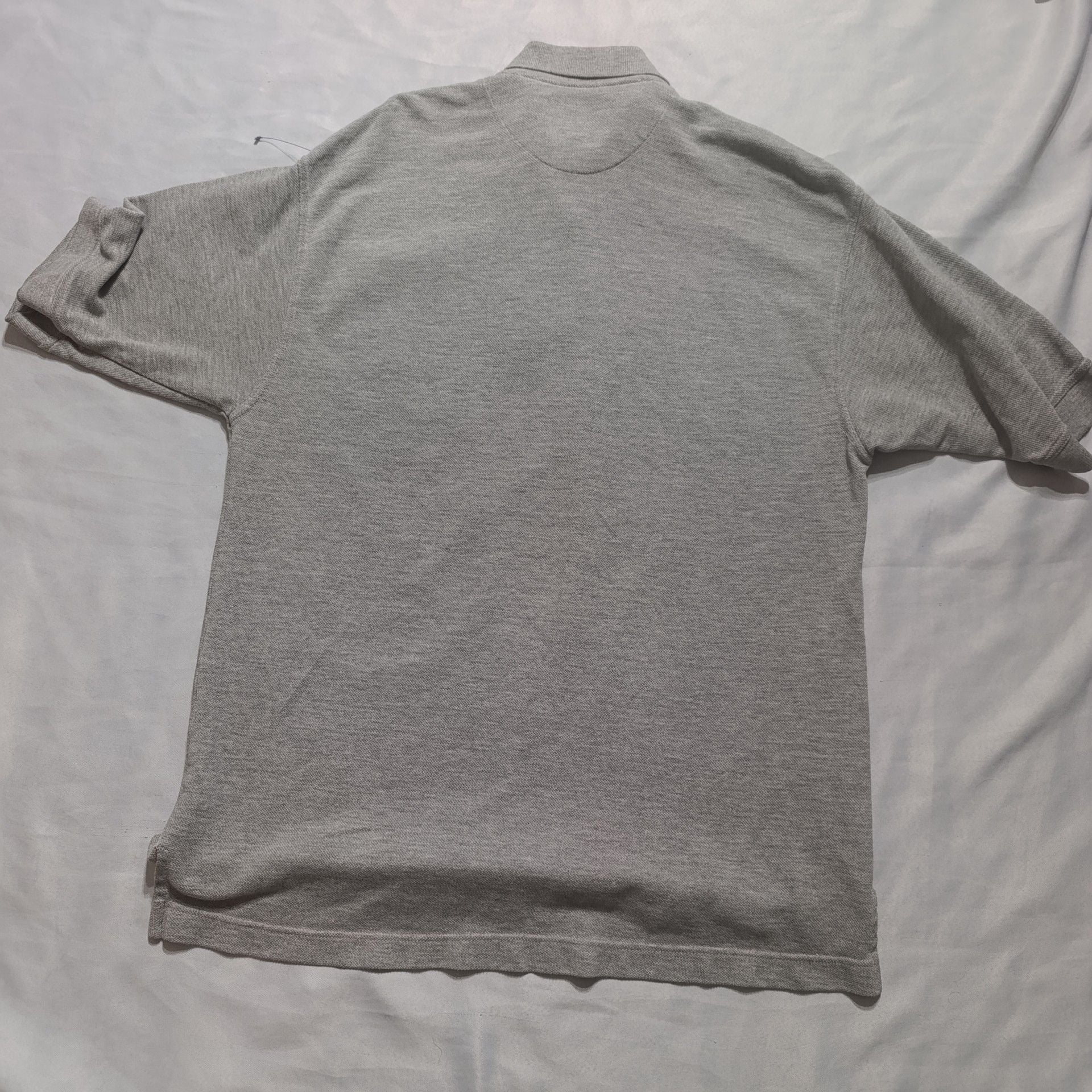 Levi's Quality Clothing Polo Shirt Size L Gray Pique 5