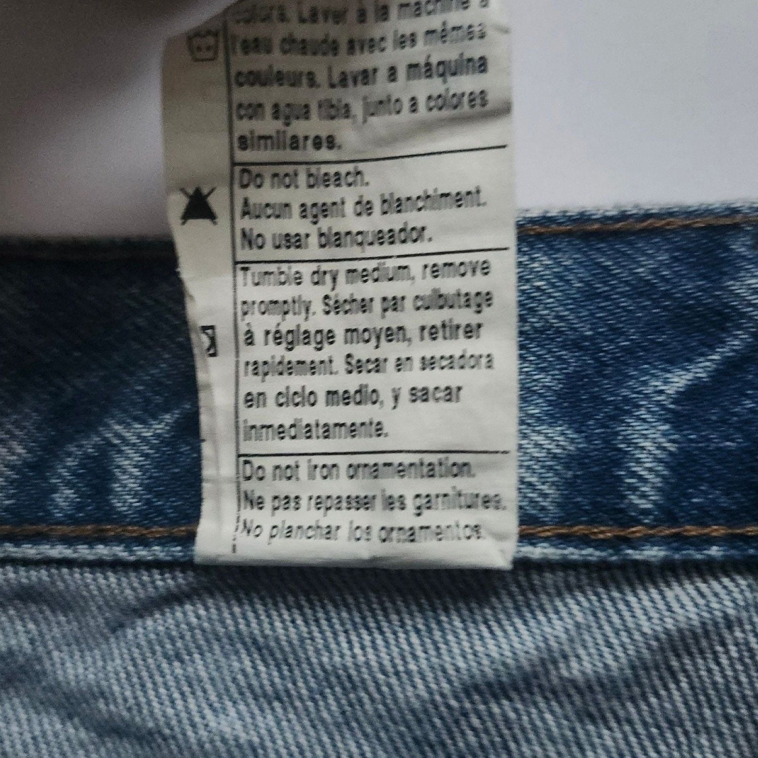 Carhartt Workwear Denim Jeans Distressed Blue 8