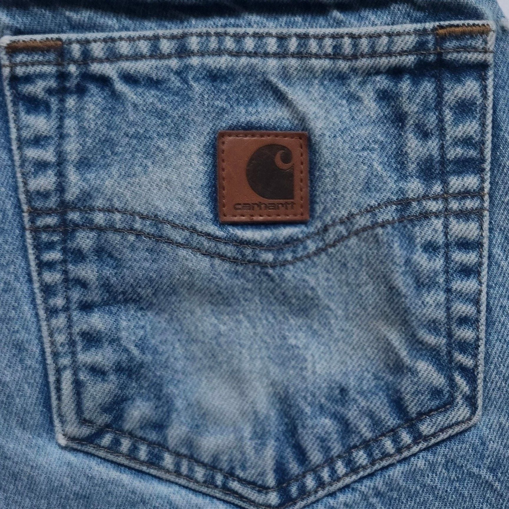 Carhartt Workwear Denim Jeans Distressed Blue 9