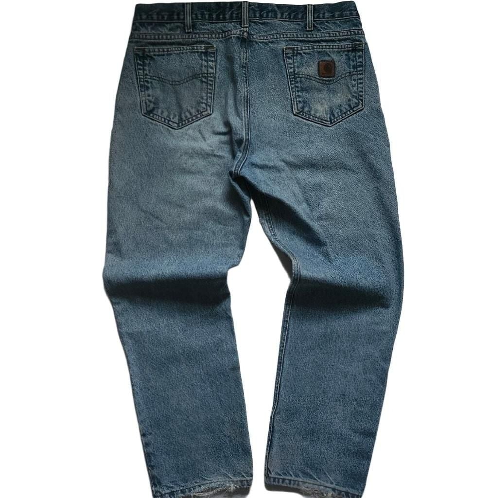 Carhartt Workwear Denim Jeans Distressed Blue 10