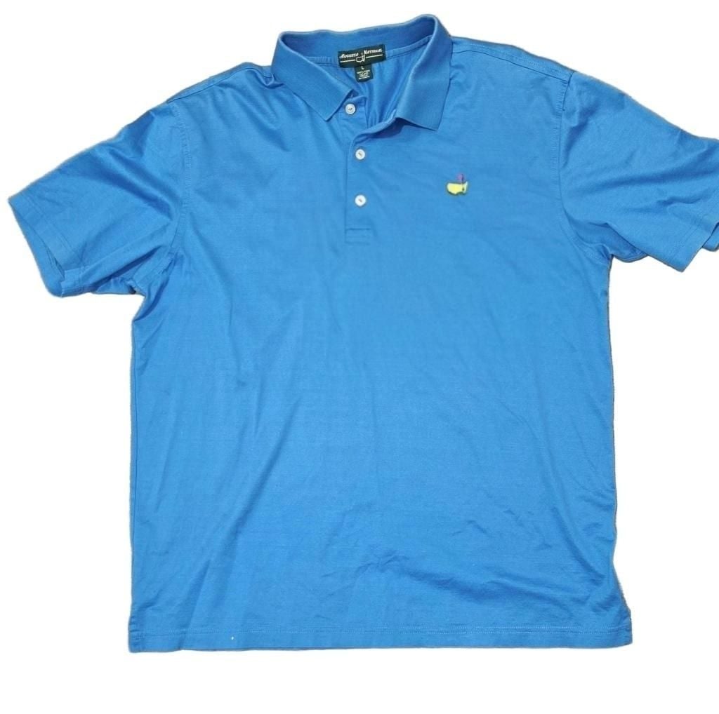 Augusta National Masters Tournament Polo Shirt Size L Blue Pima Cotton 2