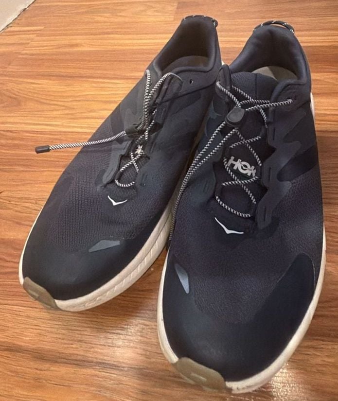 HOKA Transport Running Shoes Navy Blue Vibram Sole 4