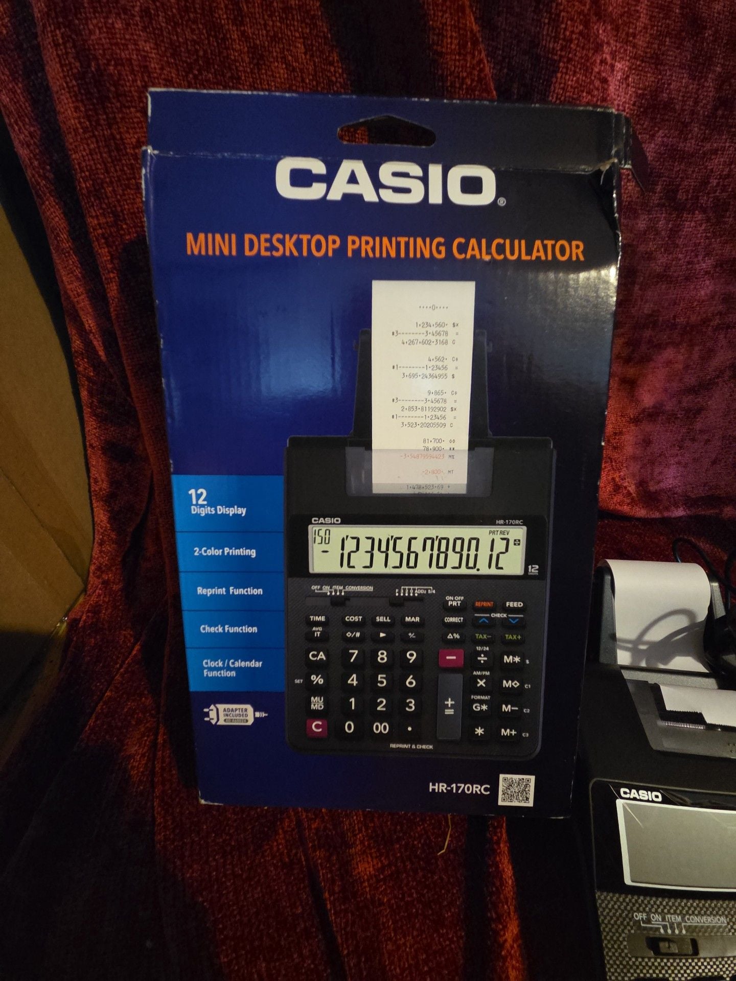 Casio HR-170RC Mini Desktop Printing Calculator Black 1