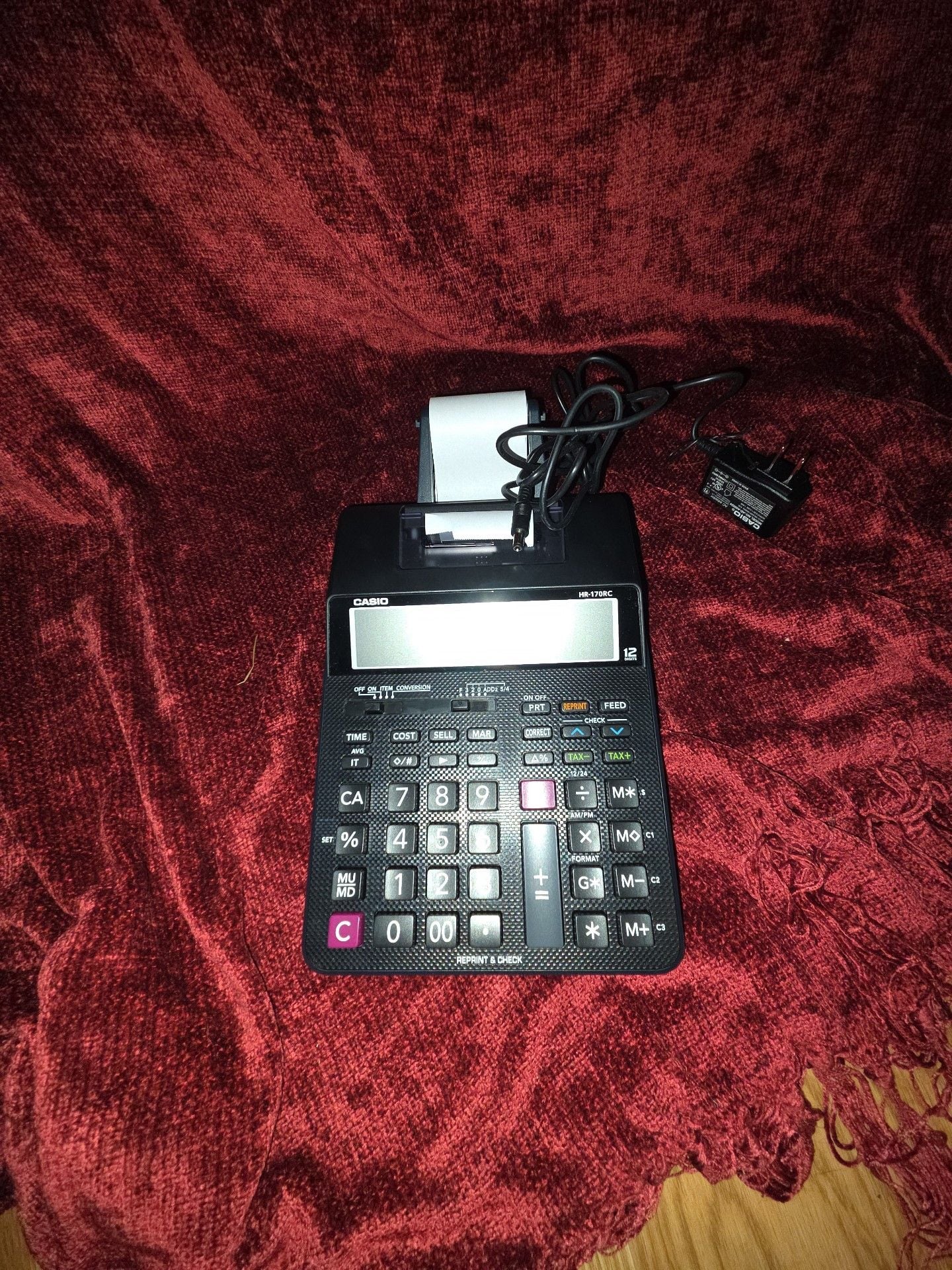Casio HR-170RC Mini Desktop Printing Calculator Black 2