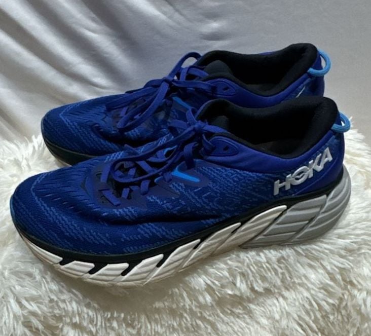 Hoka Gaviota 4 Size 9.5D Blue Graphite Running Shoes 4