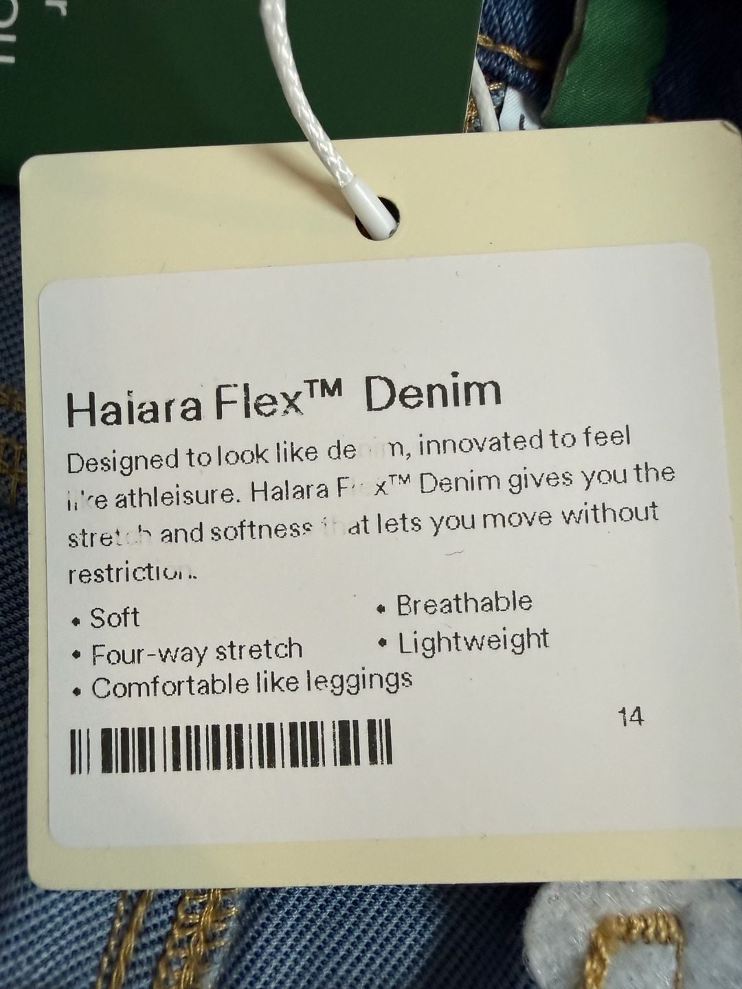 Halara Flex Mid Rise Rolled Hem Straight Leg Jeans 7