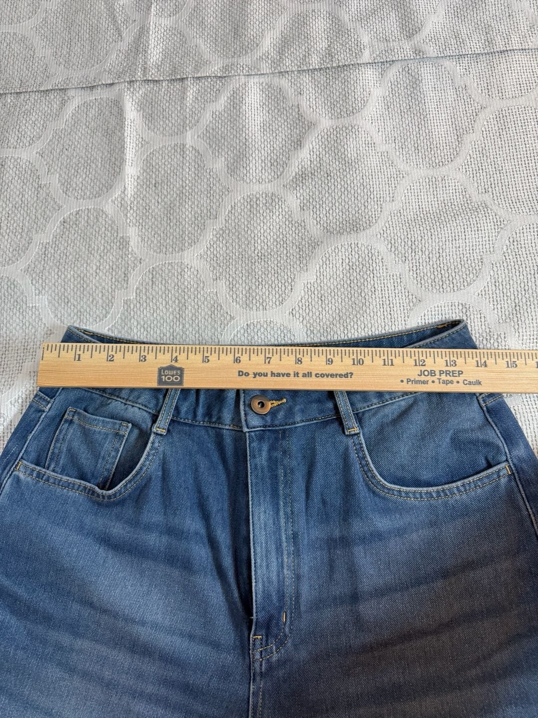 Halara Flex Mid Rise Rolled Hem Straight Leg Jeans 8