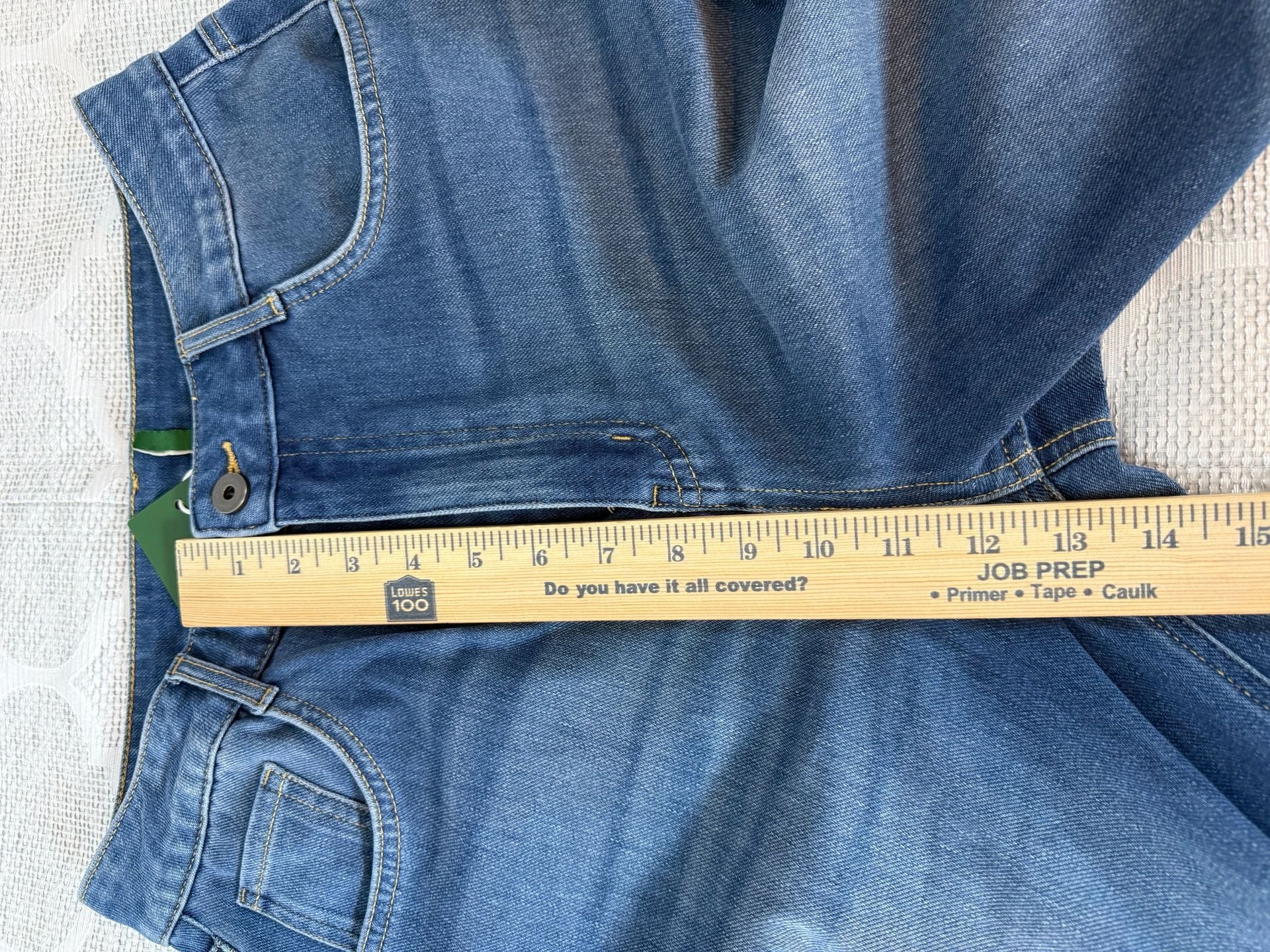 Halara Flex Mid Rise Rolled Hem Straight Leg Jeans 9