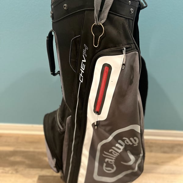 Callaway Chev 14 Cart Bag Black Charcoal White