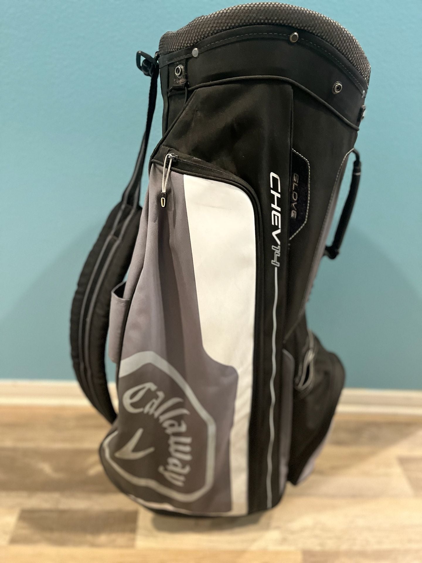 Callaway Chev 14 Cart Bag Black Charcoal White 2