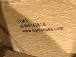 Born Sandals Brown Leather Cross Strap Size 8 6