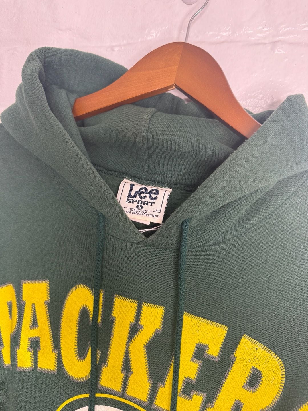 Lee Sport 1996 Green Bay Packers Hoodie Size L Green Vintage NFL Pullover 4