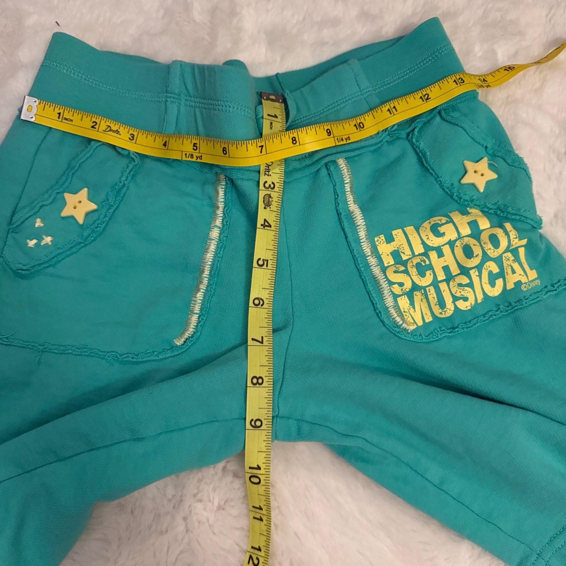 Disney High School Musical Shorts Size M (10/12) Teal 7
