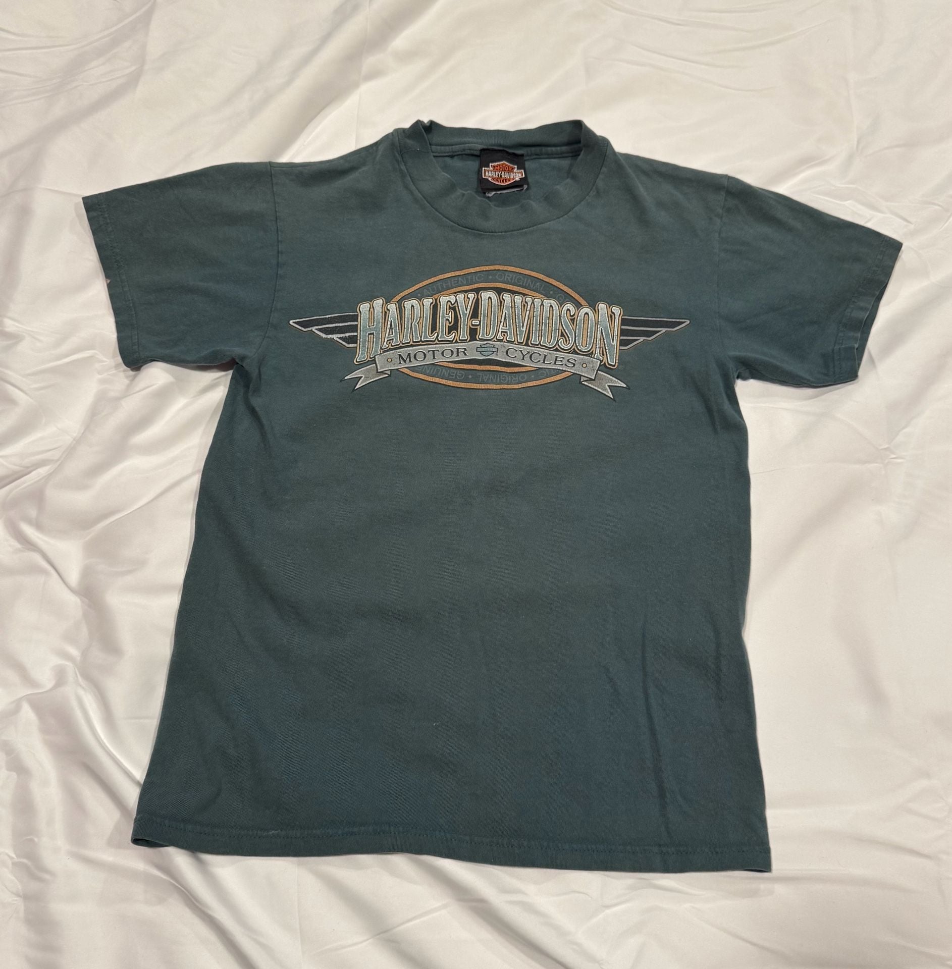 Vintage 1995 Harley Davidson Shop Of Doyer, Ohio Size S T-shirt 2
