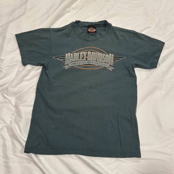 Vintage 1995 Harley Davidson Shop Of Doyer, Ohio Size S T-shirt