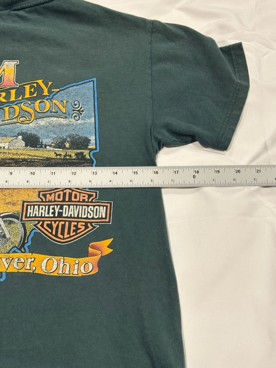 Vintage 1995 Harley Davidson Shop Of Doyer, Ohio Size S T-shirt 9