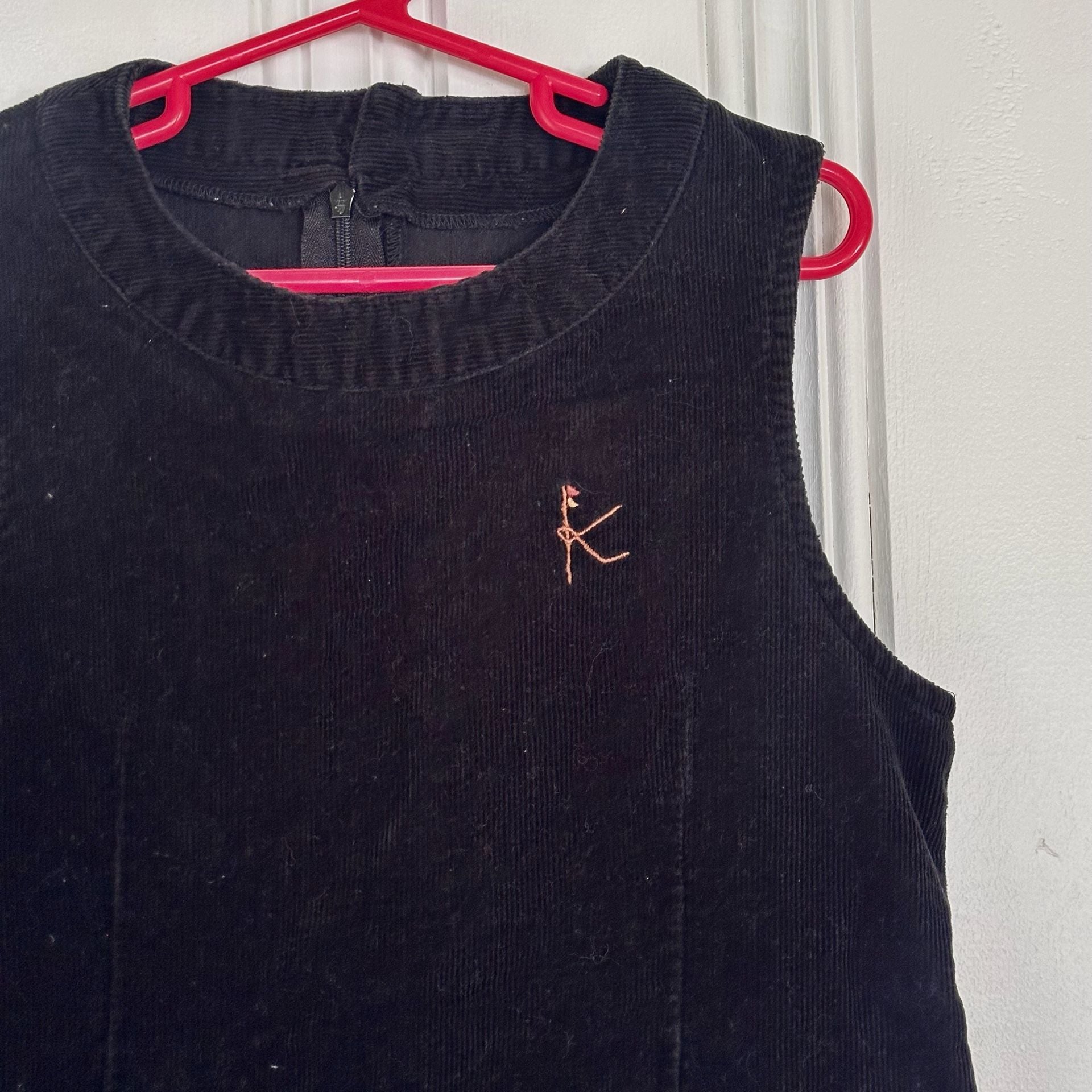 Kumikyoku Kids’ Corduroy Dress, Size M, Girls Black Pinafore 7