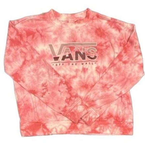 Vans Sweatshirt Size S Pink Tie Dye Off The Wall Crewneck Pullover