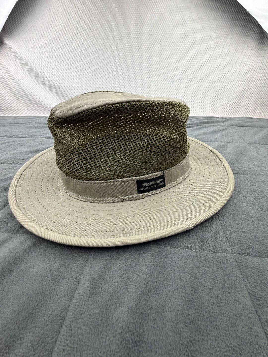 Panama Jack Mesh Safari Hat Size Medium Khaki Green Sun Outdoor 2