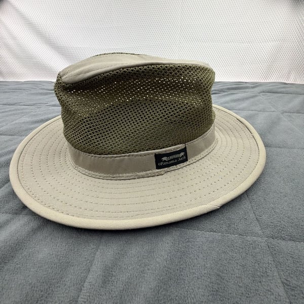 Panama Jack Mesh Safari Hat Size Medium Khaki Green Sun Outdoor
