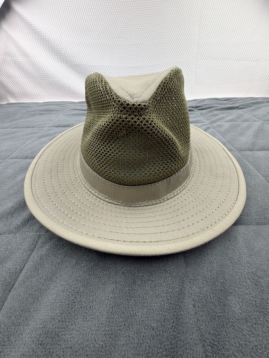 Panama Jack Mesh Safari Hat Size Medium Khaki Green Sun Outdoor 3