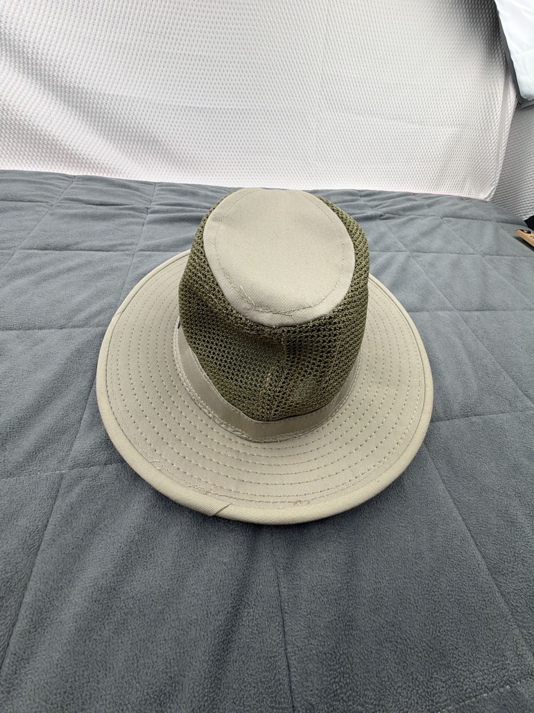 Panama Jack Mesh Safari Hat Size Medium Khaki Green Sun Outdoor 5