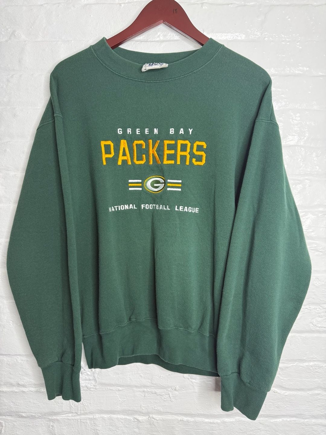 Lee Sport Green Bay Packers Sweatshirt Size M Green NFL Crewneck 2