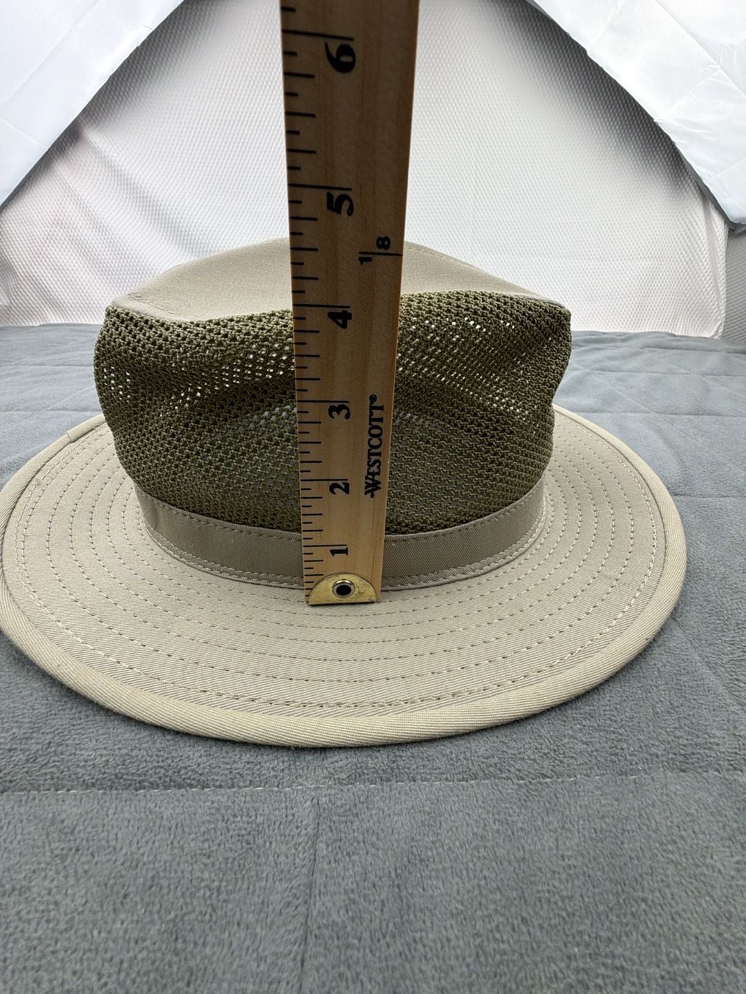 Panama Jack Mesh Safari Hat Size Medium Khaki Green Sun Outdoor 11