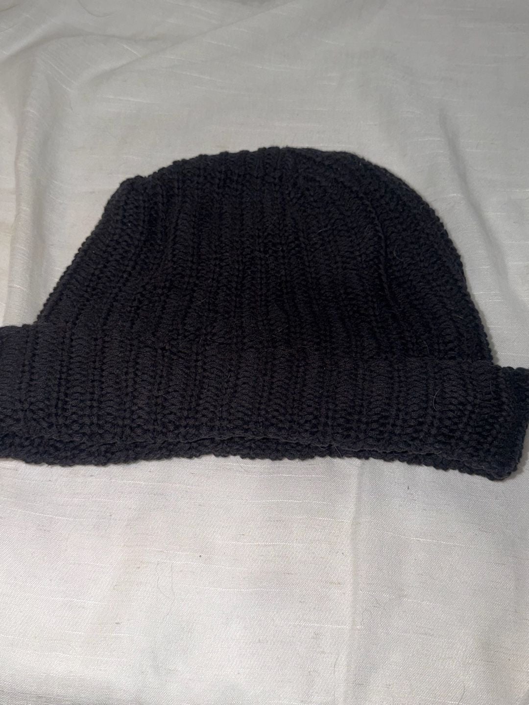 Love Your Melon Black Ribbed Knit Cuffed Beanie Hat 3
