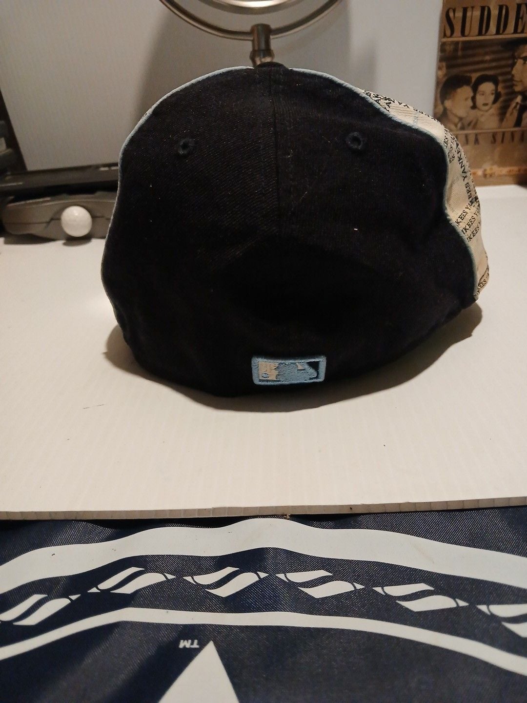 New Era New York Yankees 59FIFTY Fitted Hat Size 7 1/8 Navy Blue 4