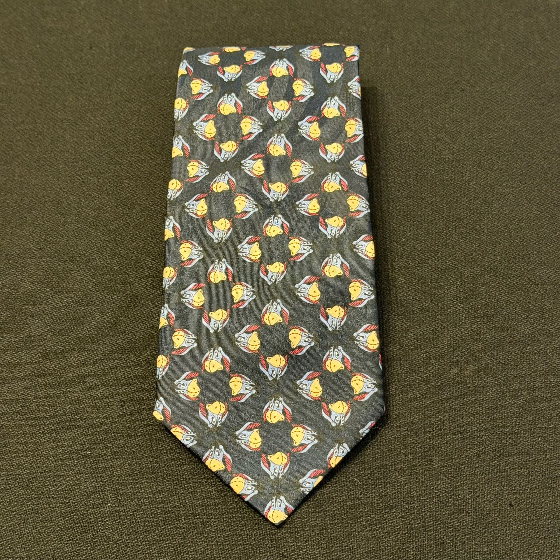 Disney Eeyore Pattern Black Necktie Winnie the Pooh 1