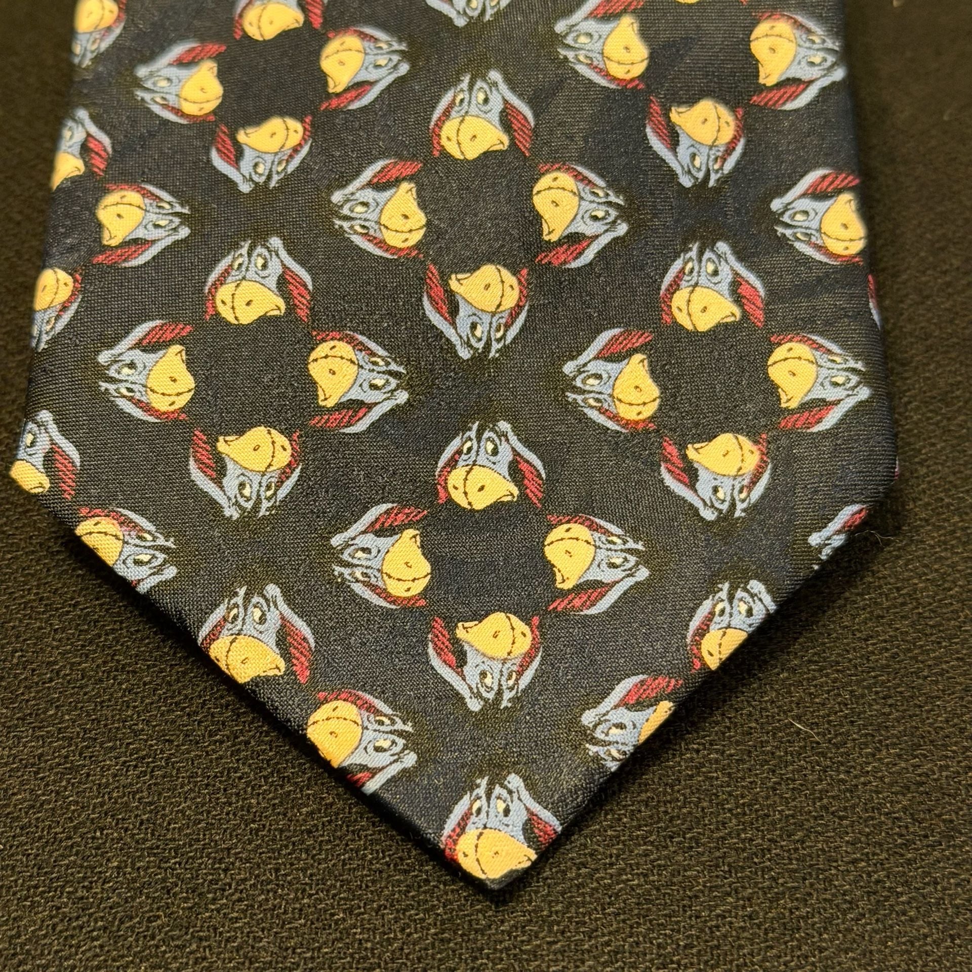 Disney Eeyore Pattern Black Necktie Winnie the Pooh 2
