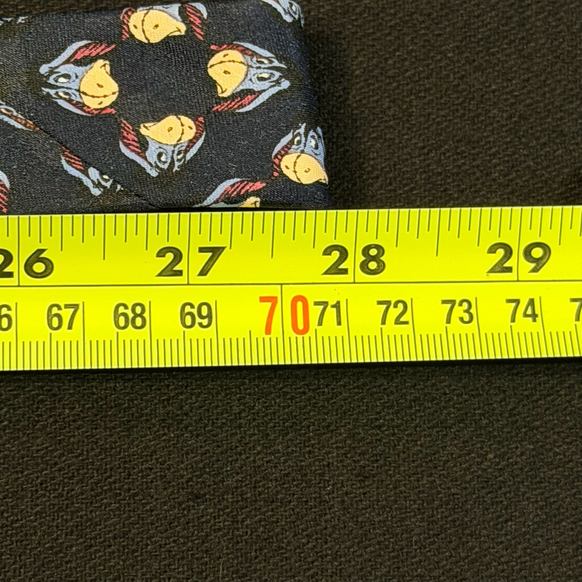 Disney Eeyore Pattern Black Necktie Winnie the Pooh 5