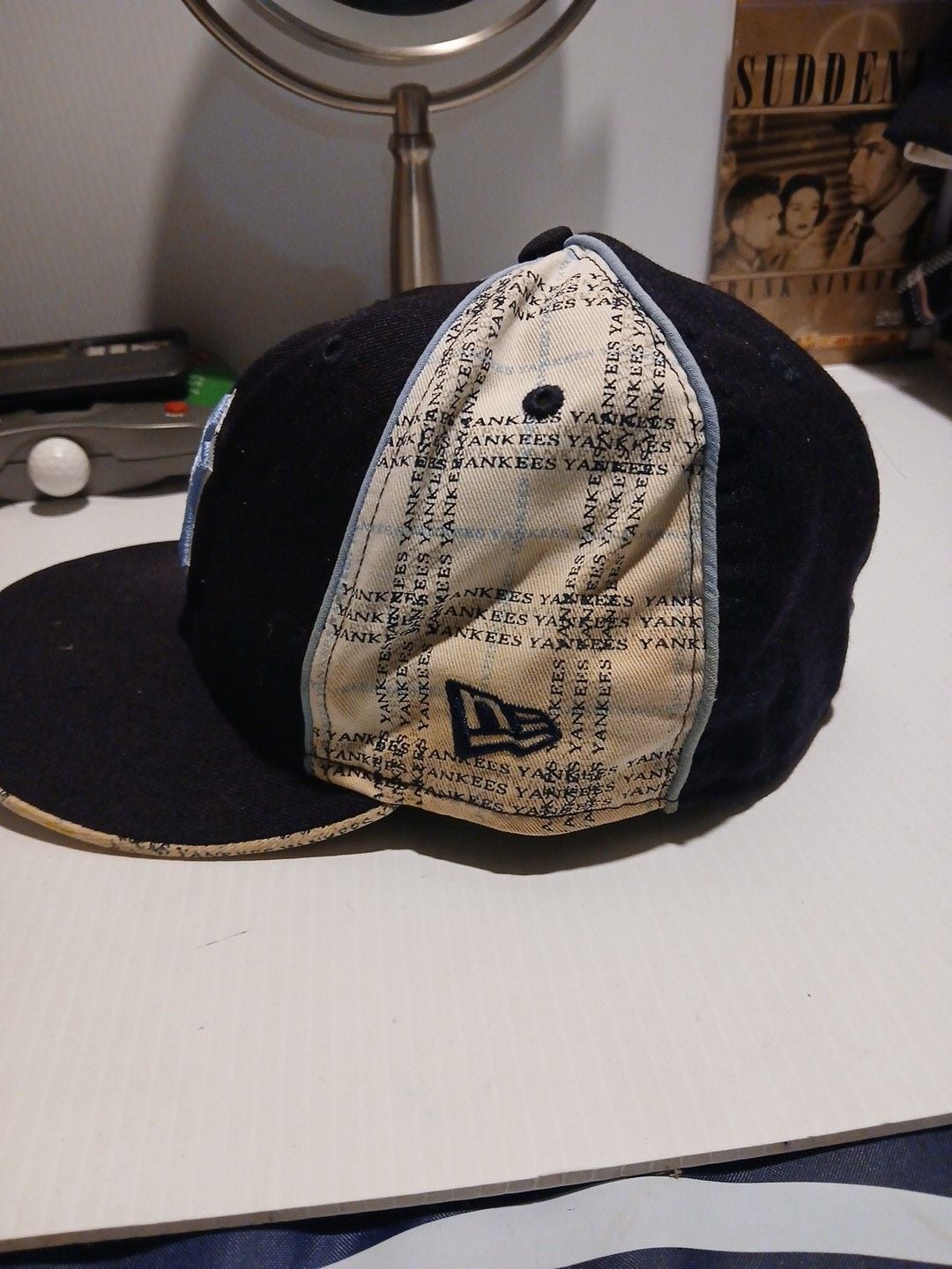 New Era New York Yankees 59FIFTY Fitted Hat Size 7 1/8 Navy Blue 5