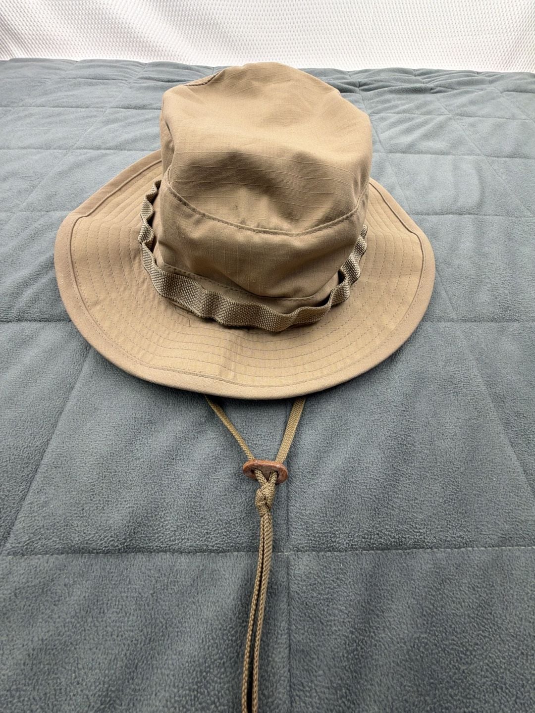 R&B Inc. Sun Hot Weather Type II Boonie Hat Size 7 1/2 Khaki Ripstop 2