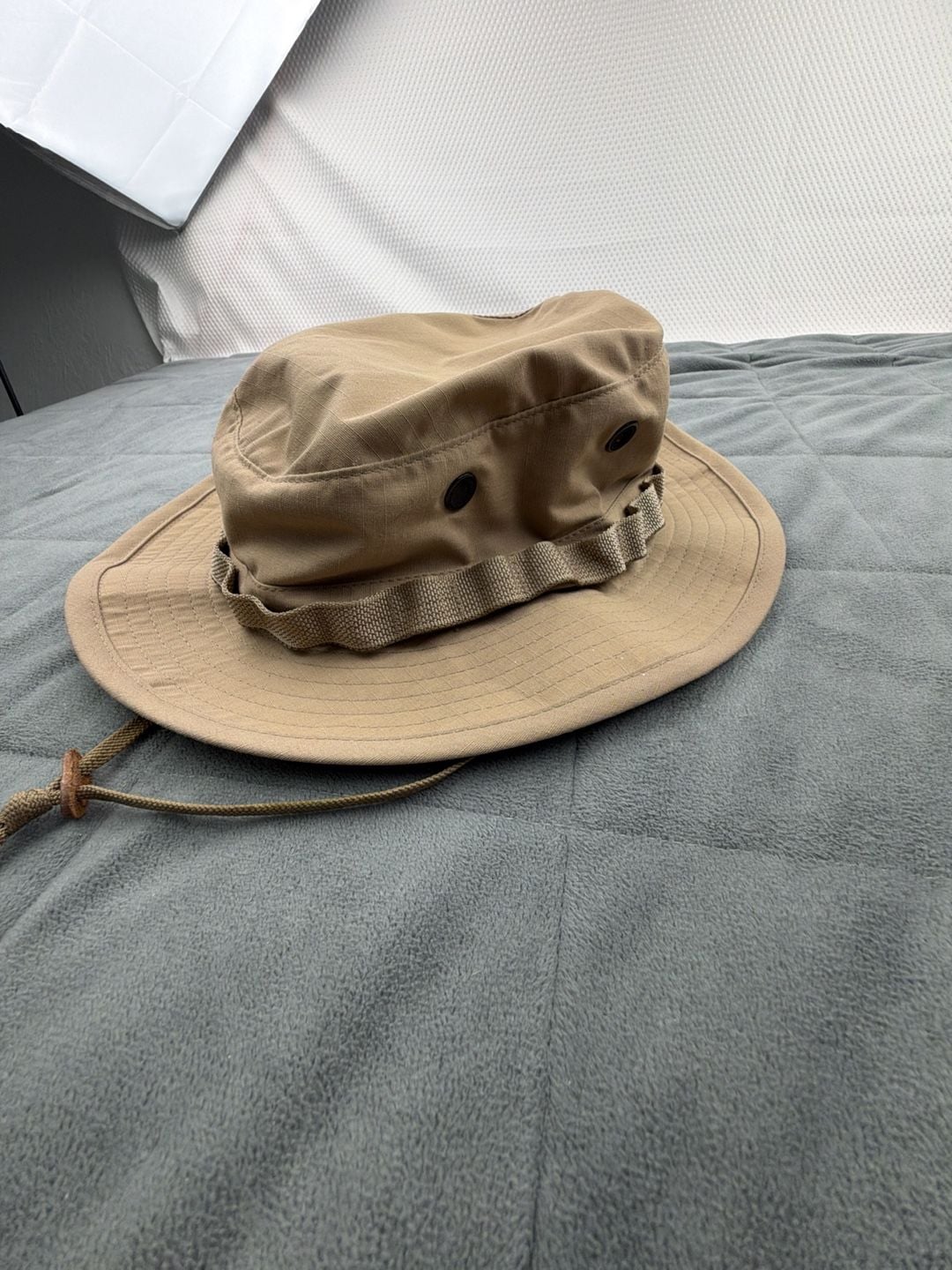 R&B Inc. Sun Hot Weather Type II Boonie Hat Size 7 1/2 Khaki Ripstop 3