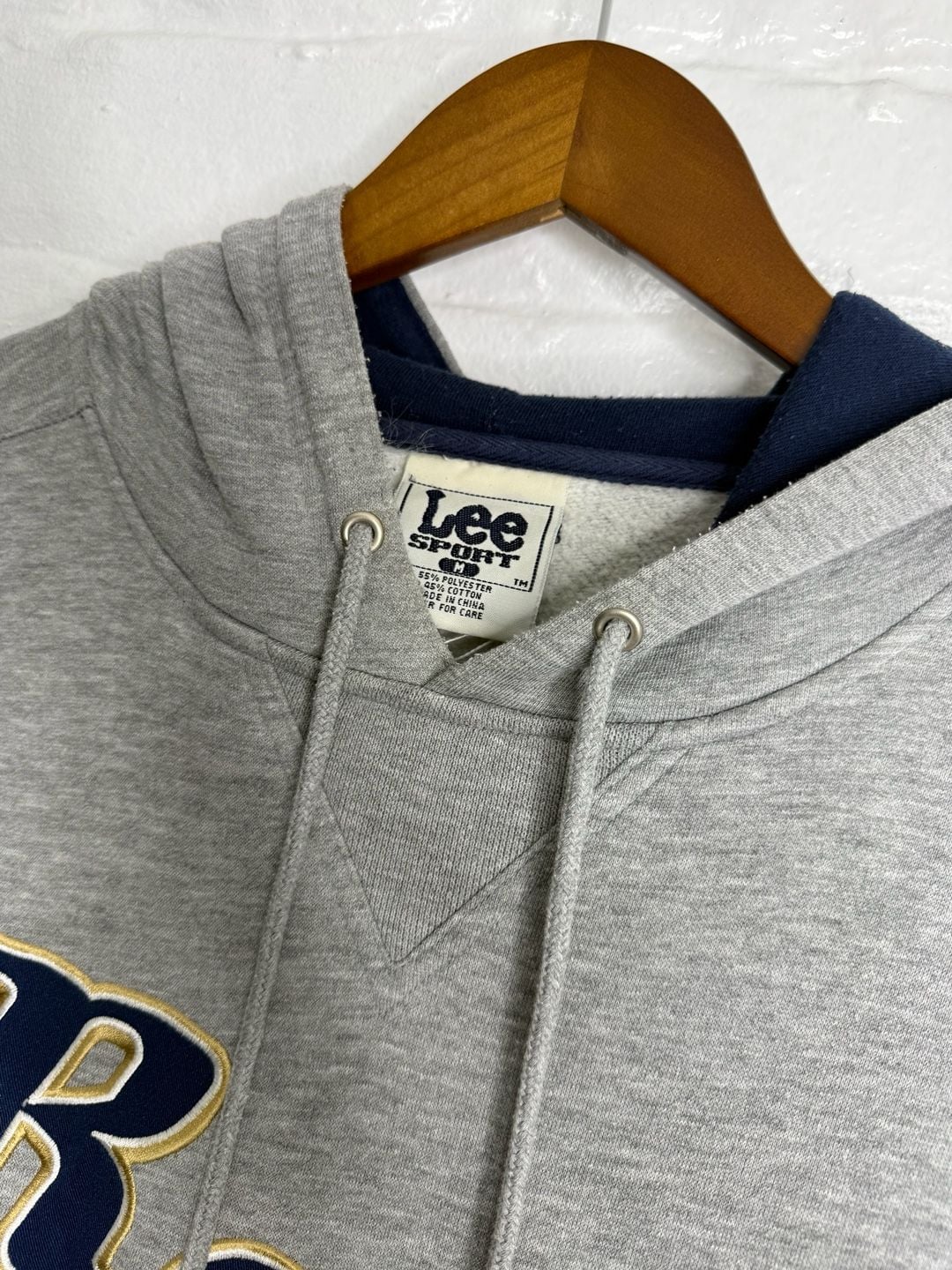 Lee Sport St. Louis Rams Hoodie Size M Gray Embroidered NFL Pullover 3