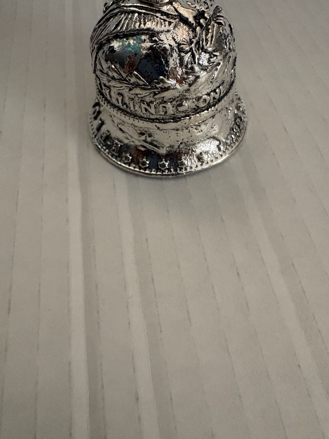 Morgan Silver Dollar Bell Vintage Craft Jingle Bell 2